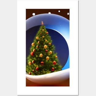 Christmas Tree in Glass Ball Posters and Art